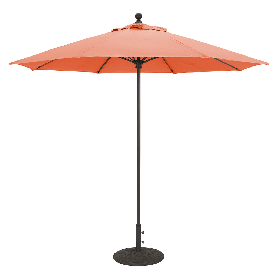 Galtech 735 9' Commercial Manual Lift Outdoor Market Umbrella