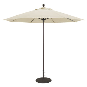 Galtech 735 9' Commercial Manual Lift Outdoor Market Umbrella