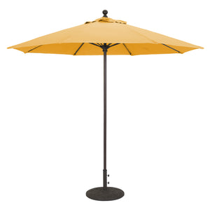Galtech 735 9' Commercial Manual Lift Outdoor Market Umbrella