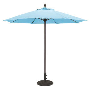 Galtech 735 9' Commercial Manual Lift Outdoor Market Umbrella