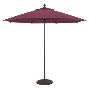 Galtech 735 9' Commercial Manual Lift Outdoor Market Umbrella