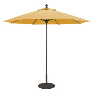 Galtech 735 9' Commercial Manual Lift Outdoor Market Umbrella