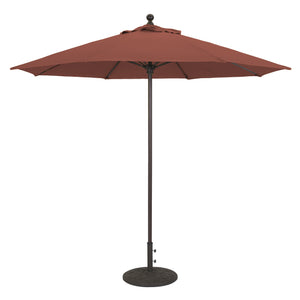Galtech 735 9' Commercial Manual Lift Outdoor Market Umbrella