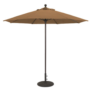 Galtech 735 9' Commercial Manual Lift Outdoor Market Umbrella
