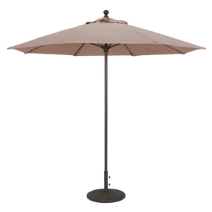 Galtech 735 9' Commercial Manual Lift Outdoor Market Umbrella