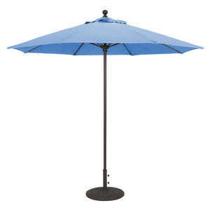 Galtech 735 9' Commercial Manual Lift Outdoor Market Umbrella