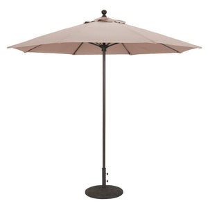Galtech 735 9' Commercial Manual Lift Outdoor Market Umbrella