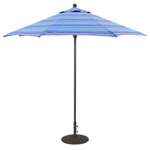 Galtech 735 9' Commercial Manual Lift Outdoor Market Umbrella