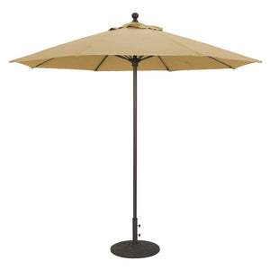 Galtech 735 9' Commercial Manual Lift Outdoor Market Umbrella