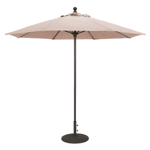 Galtech 735 9' Commercial Manual Lift Outdoor Market Umbrella