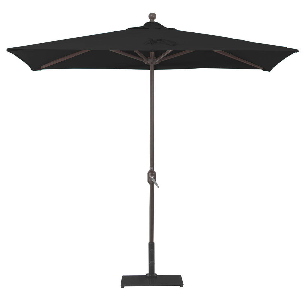 Galtech 772 3.5' x 7' Half Wall Rectangle Aluminum Umbrella