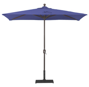 Galtech 772 3.5' x 7' Half Wall Rectangle Aluminum Umbrella