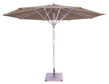 Galtech 781 11' Deluxe Commercial Four Pulley Lift Outdoor Market Umbrella