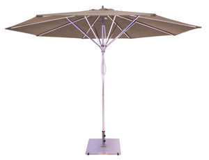 Galtech 781 11' Deluxe Commercial Four Pulley Lift Outdoor Market Umbrella