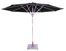 Galtech 781 11' Deluxe Commercial Four Pulley Lift Outdoor Market Umbrella