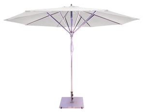 Galtech 781 11' Deluxe Commercial Four Pulley Lift Outdoor Market Umbrella