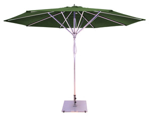 Galtech 781 11' Deluxe Commercial Four Pulley Lift Outdoor Market Umbrella
