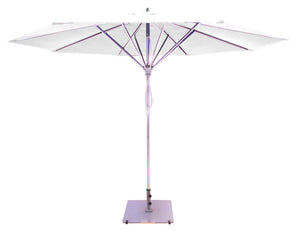 Galtech 781 11' Deluxe Commercial Four Pulley Lift Outdoor Market Umbrella