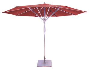 Galtech 781 11' Deluxe Commercial Four Pulley Lift Outdoor Market Umbrella