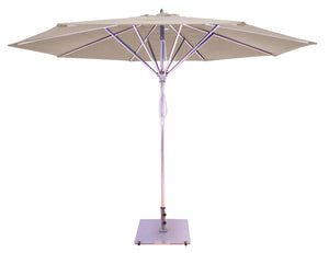 Galtech 781 11' Deluxe Commercial Four Pulley Lift Outdoor Market Umbrella