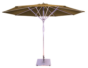 Galtech 781 11' Deluxe Commercial Four Pulley Lift Outdoor Market Umbrella