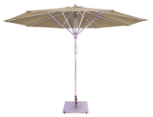 Galtech 781 11' Deluxe Commercial Four Pulley Lift Outdoor Market Umbrella