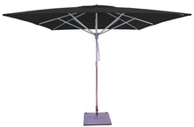 Galtech 792 10' x 10' Deluxe Commercial Four Pulley Lift Outdoor Market Umbrella