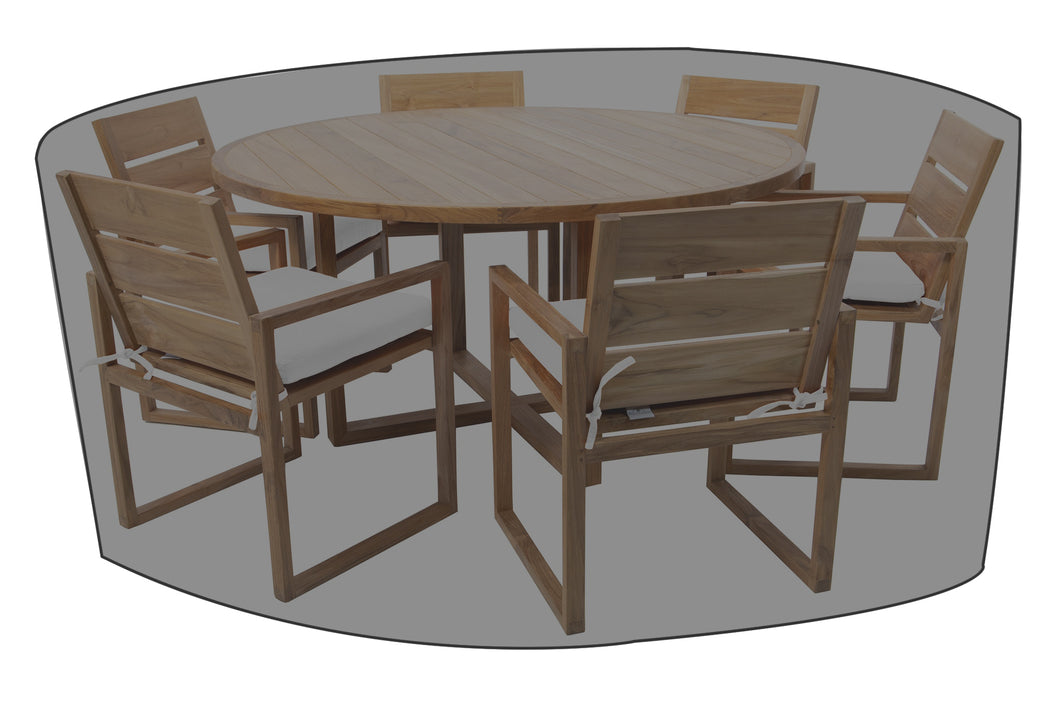 7 pc Venice Teak Dining Set with 60