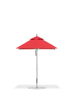 Frankford 454CAM 6.5' x 6.5' Square Greenwich Pulley Lift Aluminum Market Umbrella