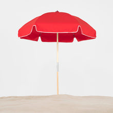 Frankford 639W 6.5' Emerald Coast Manual Lift Hexagon Beach Umbrella with Valance
