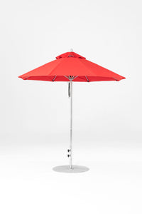 6.5'x6.5' Square Monterey Pulley Lift Fiberglass Market Umbrella