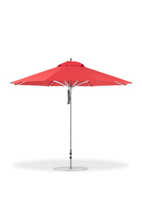 Frankford 864CAM 11' Greenwich Pulley Lift Aluminum Market Umbrella