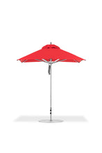 Frankford 864CAM 7.5' x 7.5' Square Greenwich Pulley Lift Aluminum Market Umbrella
