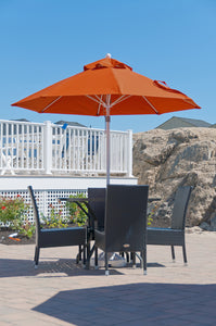 7.5' Monterey Pulley Lift Fiberglass Market Umbrella