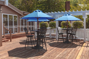 7.5' Monterey Pulley Lift Fiberglass Market Umbrella