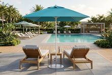 Frankford 864FM-SQ 7.5' Square Monterey Pulley Lift Fiberglass Market Umbrella