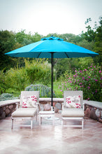 Frankford 864FM 11' Monterey Pulley Lift Fiberglass Market Umbrella