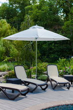 Frankford 864FM 11' Monterey Pulley Lift Fiberglass Market Umbrella