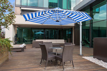 Frankford 868ARU 11' Aurora Aluminum Crank Lift Cantilever Outdoor Market Umbrella