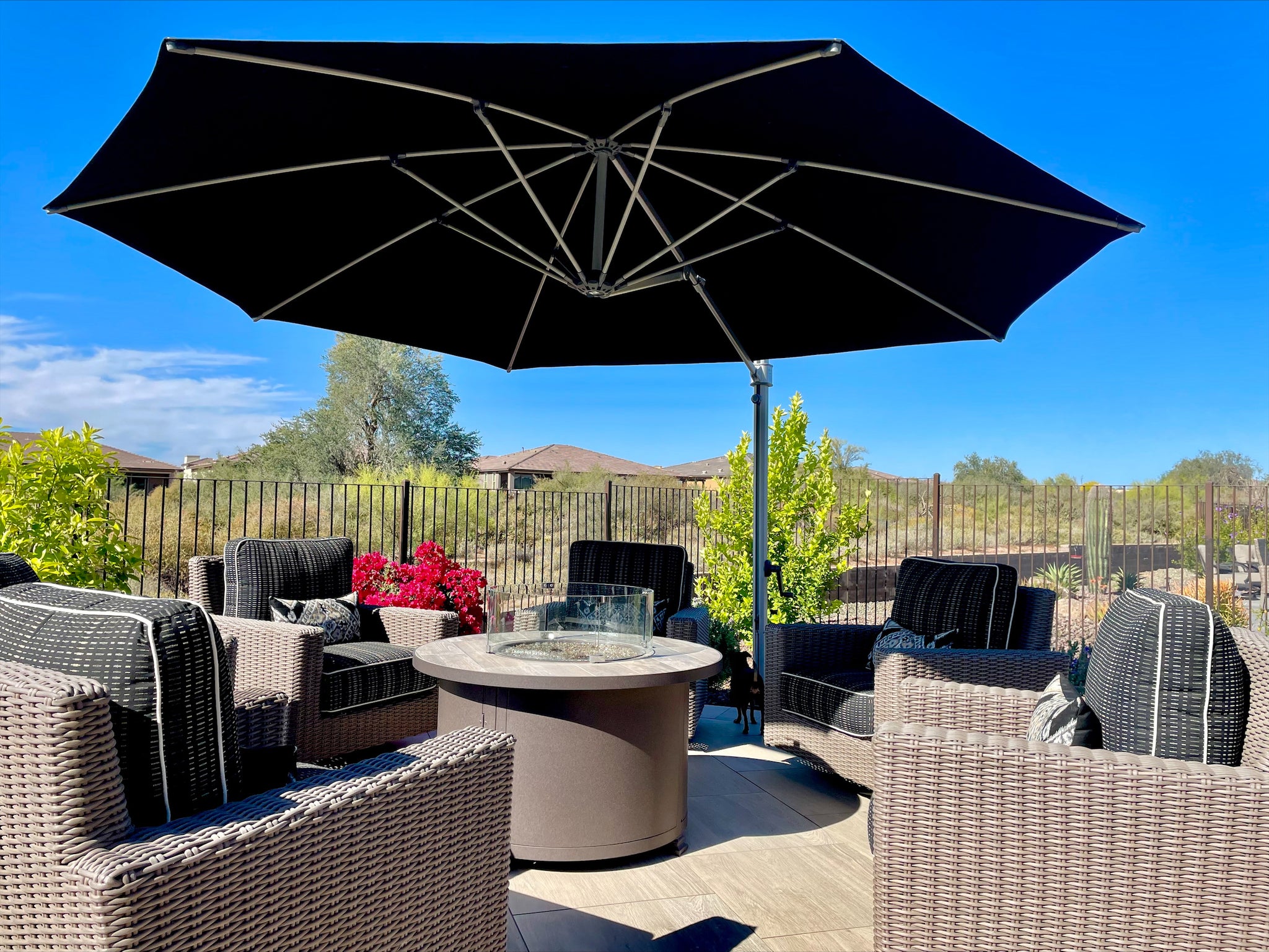 Frankford 880ARU-F 13' Aurora Aluminum Crank Lift Cantilever Outdoor M – Willow Creek Designs