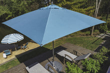 Frankford 882FMC-R 8.5' x 11' Monterey Crank Lift Fiberglass Market Umbrella- No Tilt