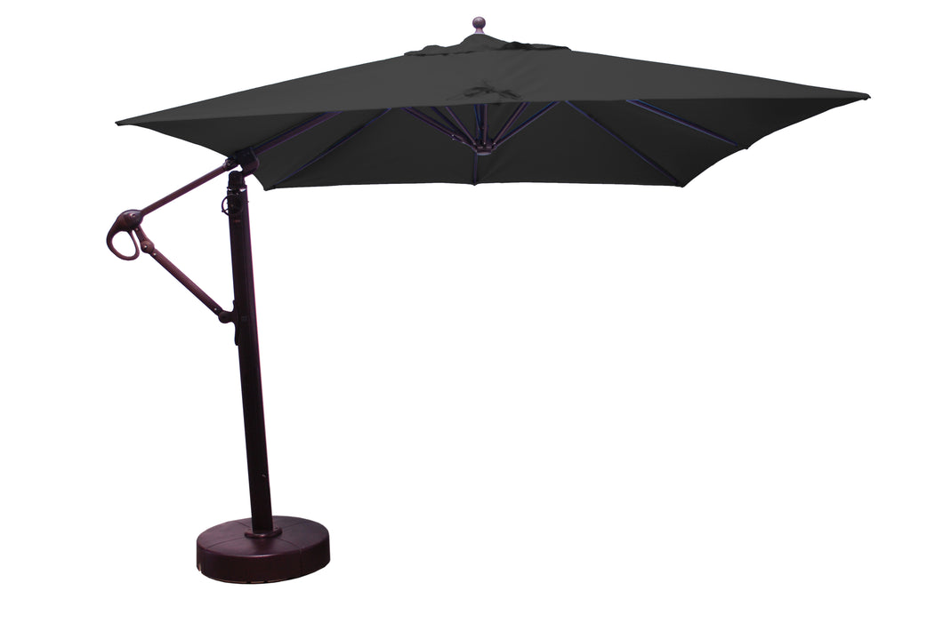 Galtech 897 10' x 10' Lift and Tilt Cantilever Aluminum Outdoor Market Umbrella