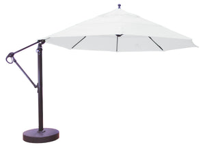Galtech 899 13' Lift and Tilt Cantilever Aluminum Outdoor Market Umbrella