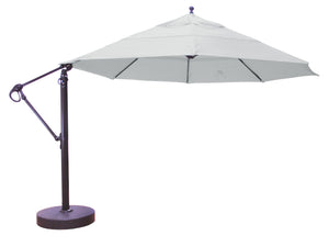 Galtech 899 13' Lift and Tilt Cantilever Aluminum Outdoor Market Umbrella