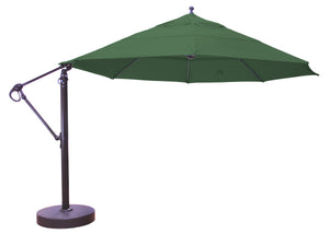 Galtech 899 13' Lift and Tilt Cantilever Aluminum Outdoor Market Umbrella