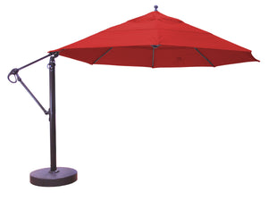 Galtech 899 13' Lift and Tilt Cantilever Aluminum Outdoor Market Umbrella