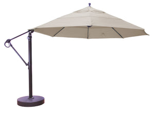 Galtech 899 13' Lift and Tilt Cantilever Aluminum Outdoor Market Umbrella