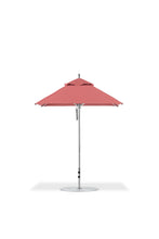 Frankford 454CAM 6.5' x 6.5' Square Greenwich Pulley Lift Aluminum Market Umbrella