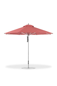 Frankford 864CAM 11' Greenwich Pulley Lift Aluminum Market Umbrella