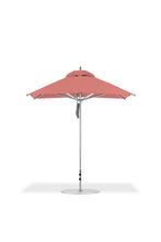 Frankford 864CAM 7.5' x 7.5' Square Greenwich Pulley Lift Aluminum Market Umbrella
